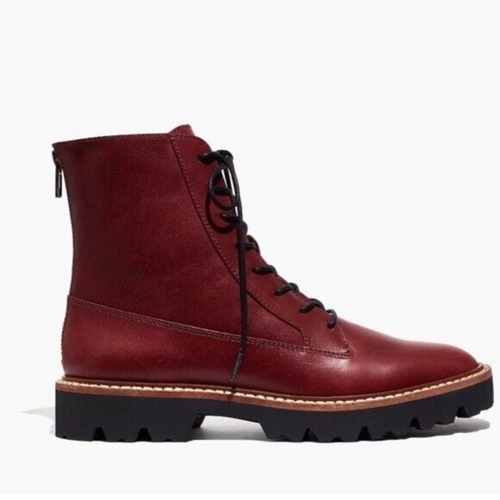 Madewell city walk leather boots, brand new